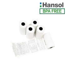한솔정품 포스용지 57X30 10롤 약관 감열지 친환경영수증용지 PDA 휴대용단말기 타코메타 카드용지 BPAFREE