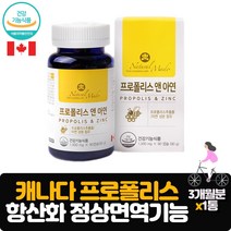 캐나다 프로폴리스 앤 아연 90캡슐 3개월분 우리가족 건강 지킴이 정상적인 면역기능