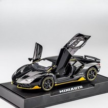 쉐보레 범블비 벤츠 부가티 다이캐스트 피규어 미니어처, 단일사이즈, 람보 LP770 트랜스포머 블랙 박스