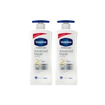 바세린 바디로션 어드밴스드 리페어 400ml x2개, 어드밴스드/어드밴스드