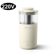 110V 220V 미니 커피 메이커 다기능 우유 차 메이커 꽃 과일 차 거품 교반 작은 기계 홈 오피스, 220V White