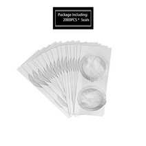 내구성 vertuoline 재사용 가능한 커피 캡슐 알루미늄 호일 뚜껑 스티커 씰 wareset vertuo plus 커피 포드 네스프레소 캡 필터, 2000pcs 물개