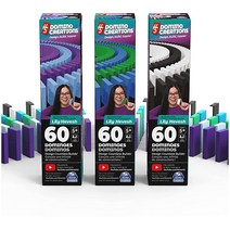 Spin Master Games H5 도미노 크리에이션 180개, Refill 3-pack of 60pc