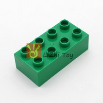 어린이 선물 호환 레고 MOC DIY 대형 빌딩 블록 3011 벽돌 2x4 아기 조립 계몽 액세서리 부품 어린이 장난, 15 dark green 10pcs