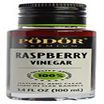 PÖDÖR Premium Raspberry Vinegar - 3.4 fl. Oz. - 100% Natural Aged in Oak Barrels Fermented Unfilt, 1