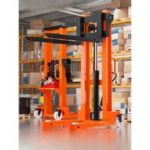 지계차 운반 전동 포크리프트 확장형 스테커 스태커, 두꺼운 C자형 강철 손전등 1T/1.6m, 1개