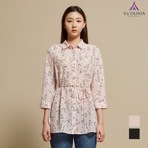 올리비아로렌 매쉬 플라워 블라우스__VVCNLWM4131
