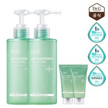 Dr.G 1+1 닥터지 약산성 클렌징 젤 폼 200mL + 30mL*2증정