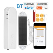 Tuya WiFi 태양열 구동 BT 제어 스마트 블라인드 드라이브 모터 동력 체인 롤러 음성 제어 Alexa Google Home과 함께 작동, AU 플러그