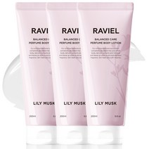 라비엘 밸런스드 케어 퍼퓸 바디로션 릴리머스크향, 200ml, 3개