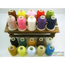 명품 ATHENA 코아사 30가지 색상 고급 재봉실 광택 봉제사 홈패션 부자재 미싱실, 301 화이트