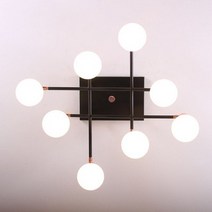 boaz 반디8등 방등 거실등 직부등 LED 인테리어 조명 천장등/실링라이트, 반디8등+LED볼구(주광)8개