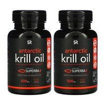 Sports Research Antarctic Krill Oil with Astaxanthin스포츠리서치 크릴오일(아스택산틴 포함)500 mg 120, 120정, 2개