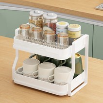 밀스턴 튼튼한 컵정리 식기건조대, 화이트