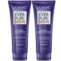 로레알 에버퓨어 브라스 토닝 퍼플샴푸 200 ml x 2개