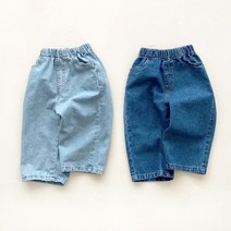 유아 아기 청바지 돌아기 봄 데님 팬츠 남아 여아 어린이집 등원룩