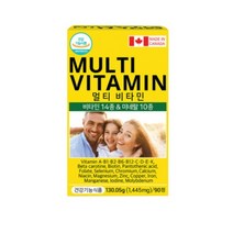 [캐나다 직수입] 멀티비타민 - 비타민14종 미네랄10종 (3개월)