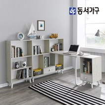 동서가구 네오 공부방 학생 서재용 1인 2인 책장 서랍장 책상세트 택1 오레오 시리즈 NEO169, 4_1인용 풀세트, 화이트