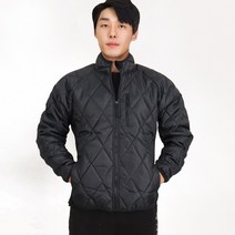 PLUS 깔깔이 기모 검정 방한 겨울 점퍼 패딩 남자 여자 공용