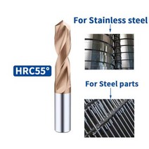 드릴 굴착 홀 단단한 텅스텐 카바이드 드릴 비트 CNC 금속 강철, 5.4mm+55drill bit