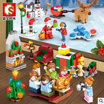 크리스마스 블럭 산타 루돌프 눈사람 레고블록 레고호환 선물 1