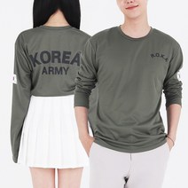 로카 군인 긴팔티셔츠 ROKA 군대 PX 육군 티셔츠