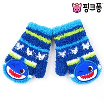 핑크퐁 아빠상어 벙어리장갑 4-5살 남아 겨울 털장갑