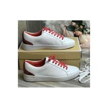 Sneakers 우먼즈 Michael Kors Catelyn Lace Up Napa Optic Sangria Le 45T8CAFS2L