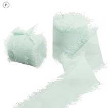 DIY 리본공예 헤어악세사리 헤어핀 헤어밴드 머리핀 헤어 장식 리본 닳은 가장자리 주름 쉬폰 실크 리본 수, 01 M, 06 as pic shown
