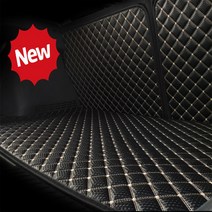 홉스 베라크루즈 3D풀커버 가죽 트렁크매트, 코나 우퍼형, 검정가죽(풀세트)