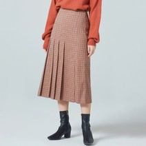 미쏘 플리츠 미디 스커트 MIWWHA213B-T