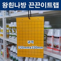 한누리팜마트/왕흰나방 끈끈이트랩 (50장) 220mmx330mm/온실가루/응애, 1개