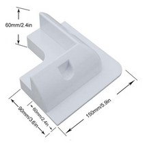 캠핑카 악세사리 카라반 용품 rv 트레일러 캐러밴 보트 홈 용 alwaysme abs 태양 전지 패널 코너 사이드 마운틴 브래킷, 코너 - 흰색