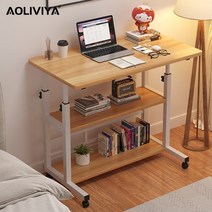 AOLIVIYA-침대 옆 테이블 이동할 수 있는 간편한 렌탈 하우스 리프트 컴퓨터 책상, 19