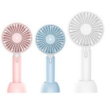 일본직발송 2. 오키스 휴대용 선풍기 USB 선풍기 충전식 배터리 건전지 부착 귀여운 스탠드 부착 조용한, One Size, 화이트