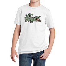 라코스테 크록 프린팅 코튼 반팔티 티셔츠 여름 기본티 상의 TJ0277-70V