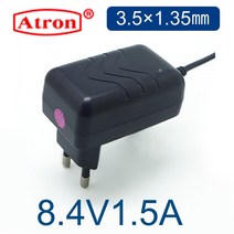 리튬이온 배터리 충전기 4.2V1A 8.4V1.5A 12.6V1.5A 12.6V2A 12.6V4A 16.8V1.5A 16.8V2A 16.8V3.5A 25.2V2.6A 아답터, 8.4V1.5A (3.5X1.35mm), 1개