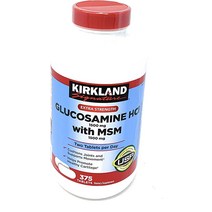Kirkland 시그니처 초강력 글루코사민 HCI 1500mg MSM 함유 375정, [03] 375개(3개들이 팩)
