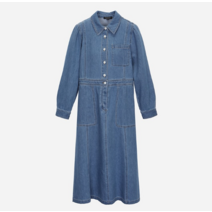 써스데이아일랜드 [여성]허리밴딘 데님 캐주얼 원피스(T232MOP304W) 397100