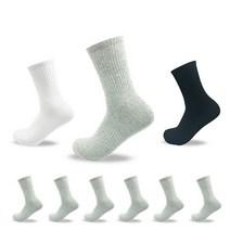 에멜강스 고급 남자 여자 장목 스포츠 양말 10켤레 테니스 러닝 런닝 족구 풋살 헬스 운동 레깅스 무지 학생 면, 05 여성 그레이 10켤레, S03 장목