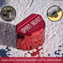 바이크 악세사리 용품 오토바이 튜닝 고글 러버덕 오리 가방 스위치 버튼 턴 신호 하이 로우 빔 시작 Benelli 혼다 스즈키 야마하 가와사키 BMW, CN+Red