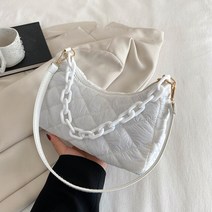 구름백 누빔 패딩 가방 퀄팅 퀄티드백 퀼트 여성 면화 패딩 체인 숄 핸드백 나일론 캐주얼 올 매치 쇼핑