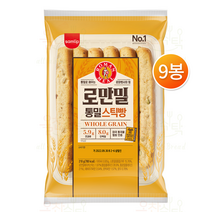 삼립 로만밀 통밀 스틱빵 6개입x9봉/담백 고소 쫄깃 어르신 아이 아침 식사대용 곡물빵, 9개