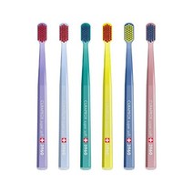 큐라덴 큐라프록스 6 x CS 3960 Super Soft Curen 칫솔모가 있는 성인용 수동 칫솔 6개 팩 무작위 색상