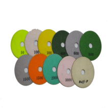 ceramic 세라믹 패드 4인치 건식 석재 유리 광택 디스크 세라믹원형패드 세라믹디스크 pad 습식 buff, 800번