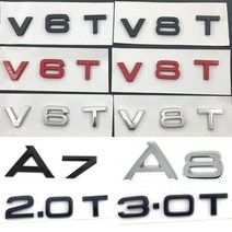 아우디 A5 A6 블랙 엠블럼, 유광 블랙 Q7