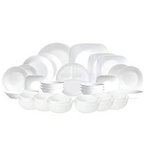 코렐 무지 저스트화이트 6인그릇세트 D 33pcs, 미국형공기대접