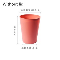 캠핑쓰레기통 팝업 쓰레기 통 봉투걸이 85L 북유럽 PP 홈 오피스 플라스틱 스토리지 버킷주방 도구, 04 red without lid