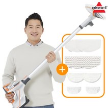 비쎌 슬림 스팀청소기 PLUS 패키지 (화이트오렌지+정품걸레8P), 단품