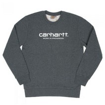 칼하트WIP (I021959) WIP SCRIPT SWEATSHIRT-DARK GRE
